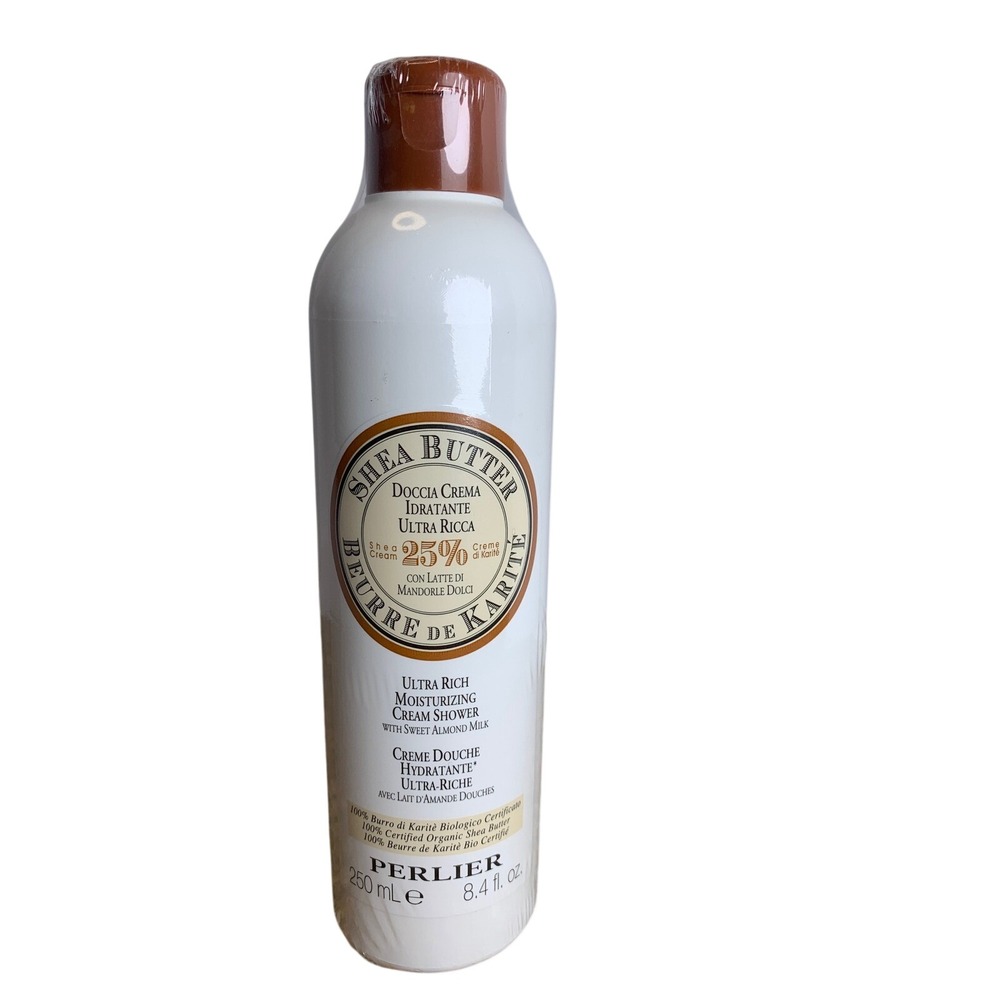 PERLIER Shea Butter Ultra Rich Moisturizing Cream Shower 8.4oz Made in Italy